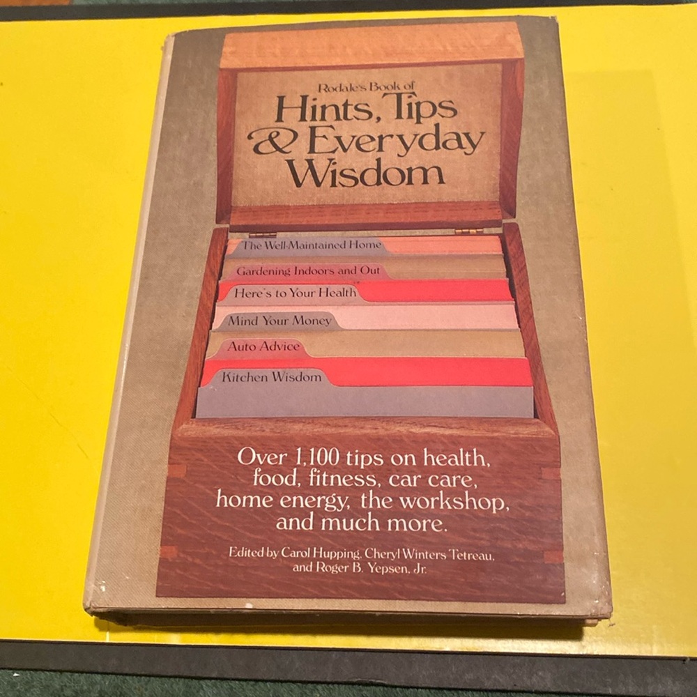 “Hints, Tips & Everyday Wisdom,” Hardcover with Dust Jacket